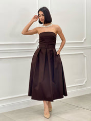 DRESS FASCIA CON CINTURA E TASCHE  NEW SS25