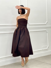 DRESS FASCIA CON CINTURA E TASCHE  NEW SS25