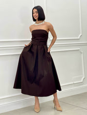 DRESS FASCIA CON CINTURA E TASCHE  NEW SS25