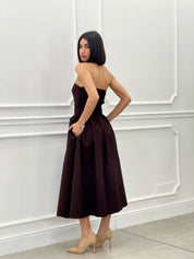 DRESS FASCIA CON CINTURA E TASCHE  NEW SS25