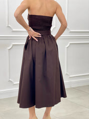 DRESS FASCIA CON CINTURA E TASCHE  NEW SS25