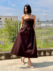 DRESS FASCIA CON CINTURA E TASCHE  NEW SS25