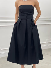 DRESS FASCIA CON CINTURA E TASCHE  NEW SS25