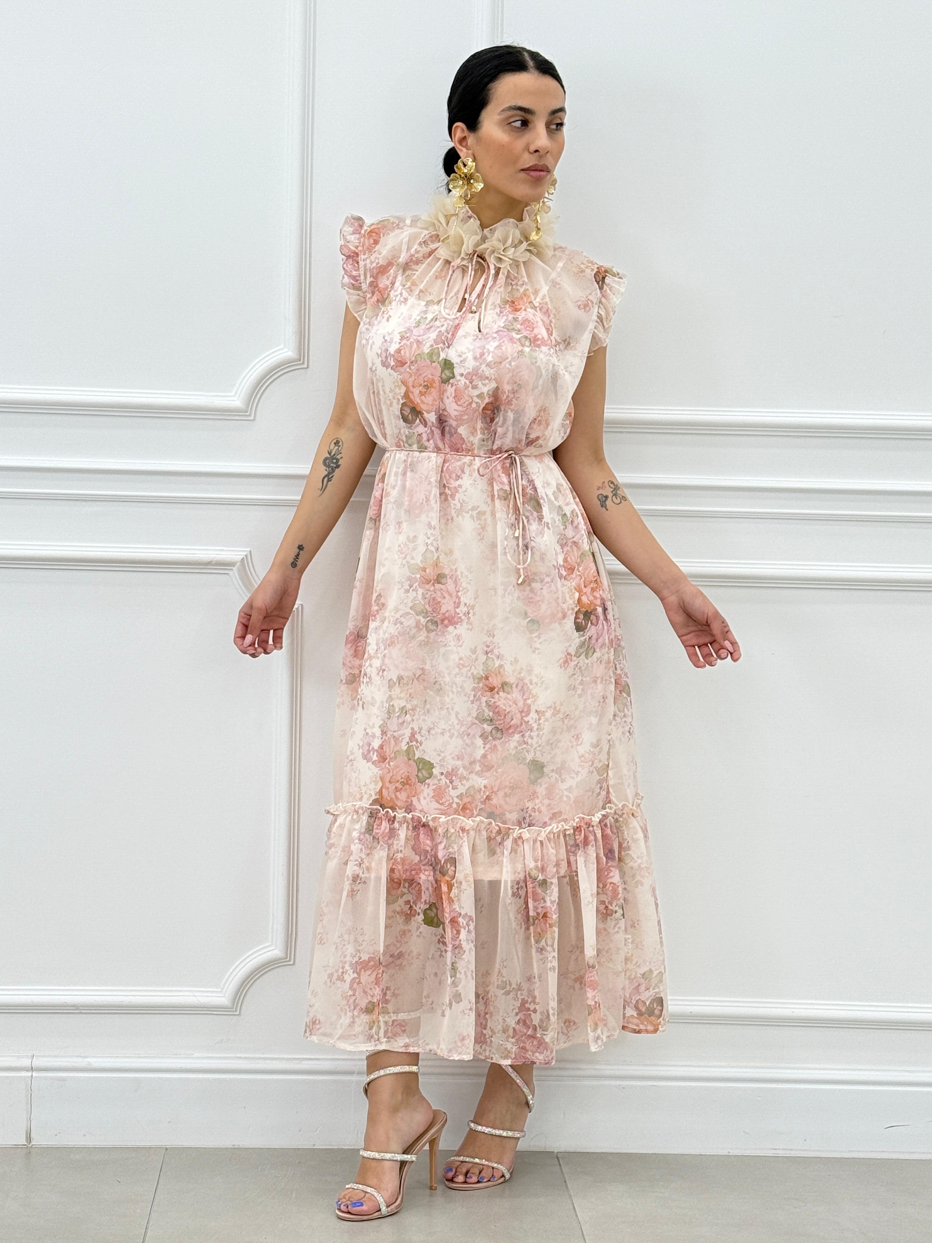 ABITO LUNGO FANTASIA FLOREALE NEW SS25