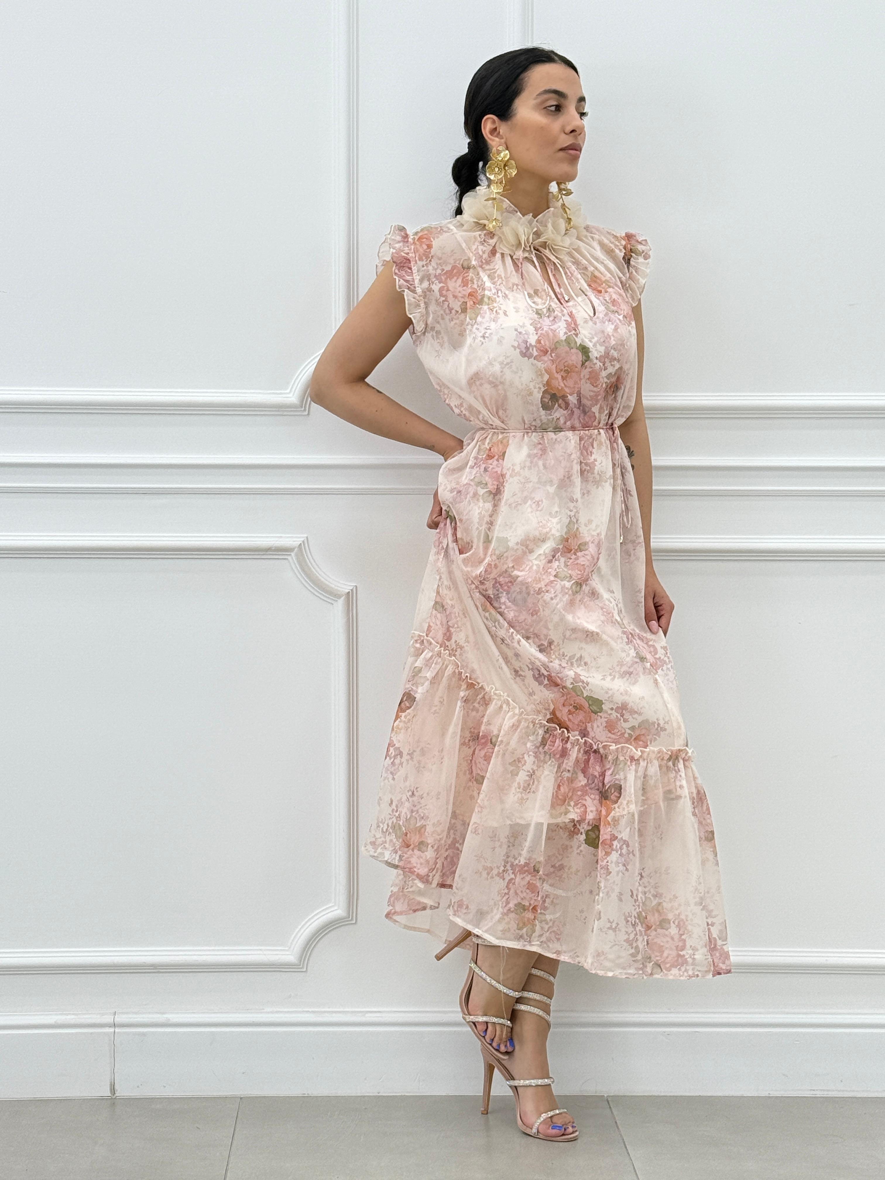 ABITO LUNGO FANTASIA FLOREALE NEW SS25