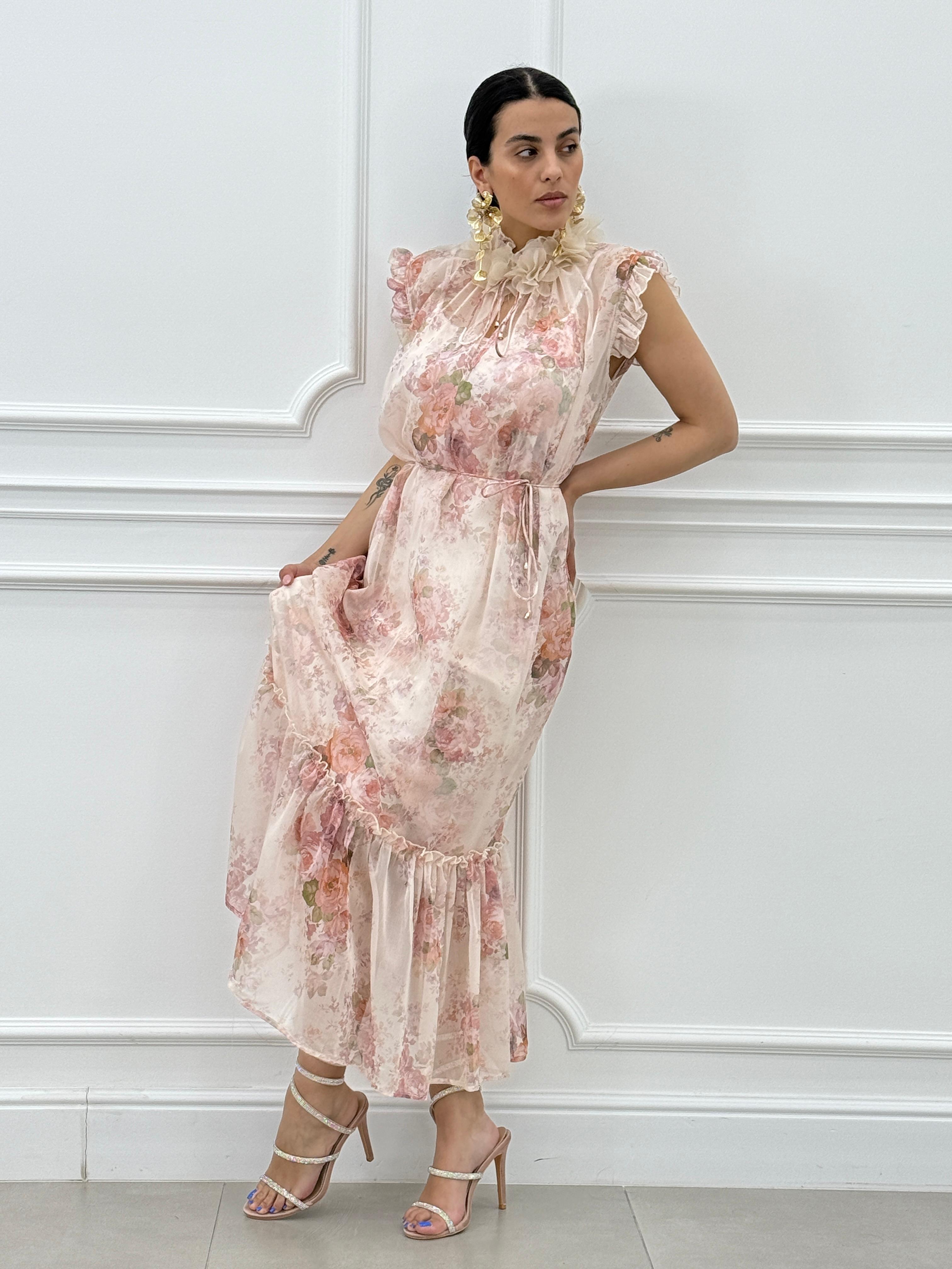 ABITO LUNGO FANTASIA FLOREALE NEW SS25