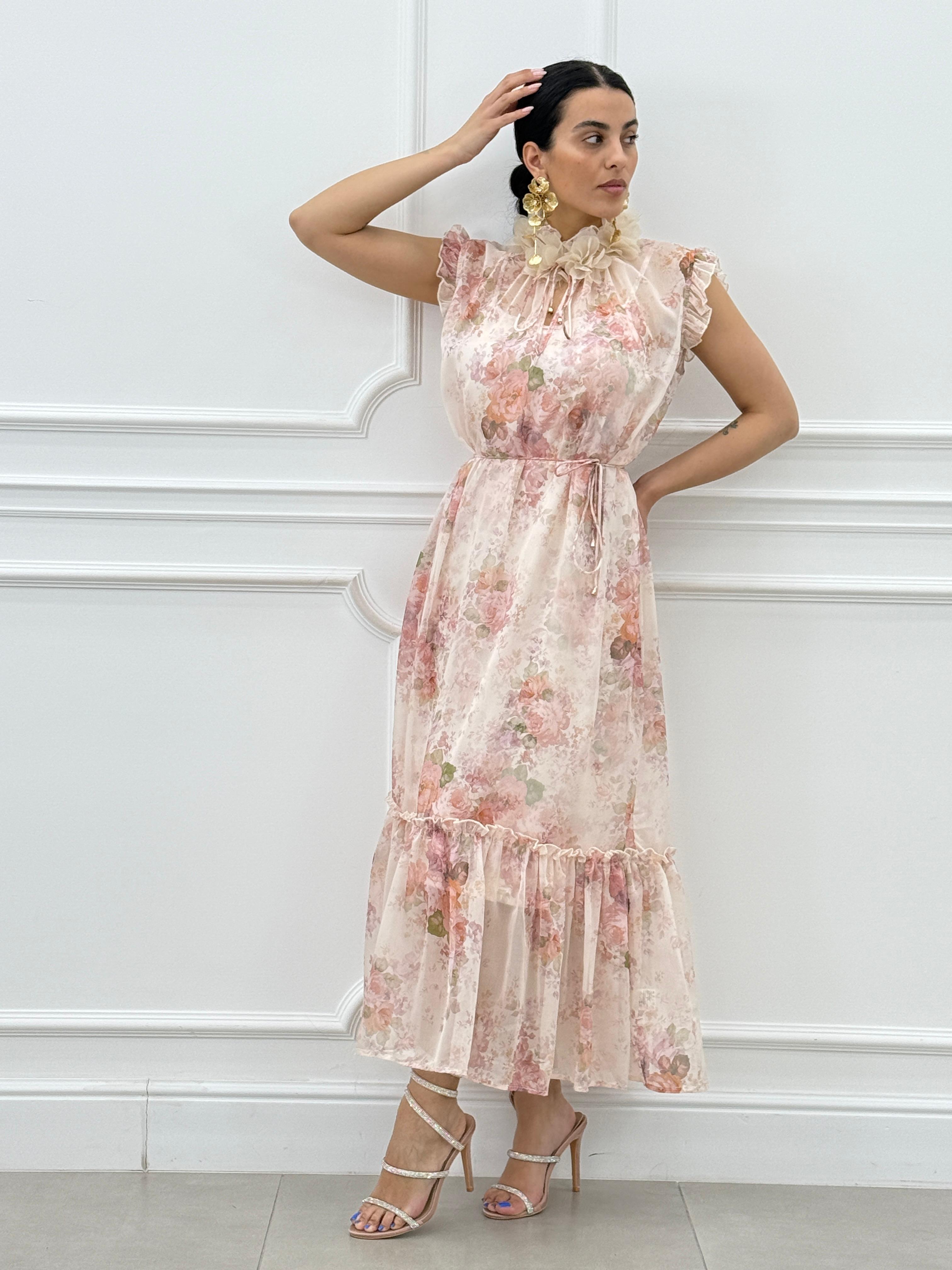 ABITO LUNGO FANTASIA FLOREALE NEW SS25