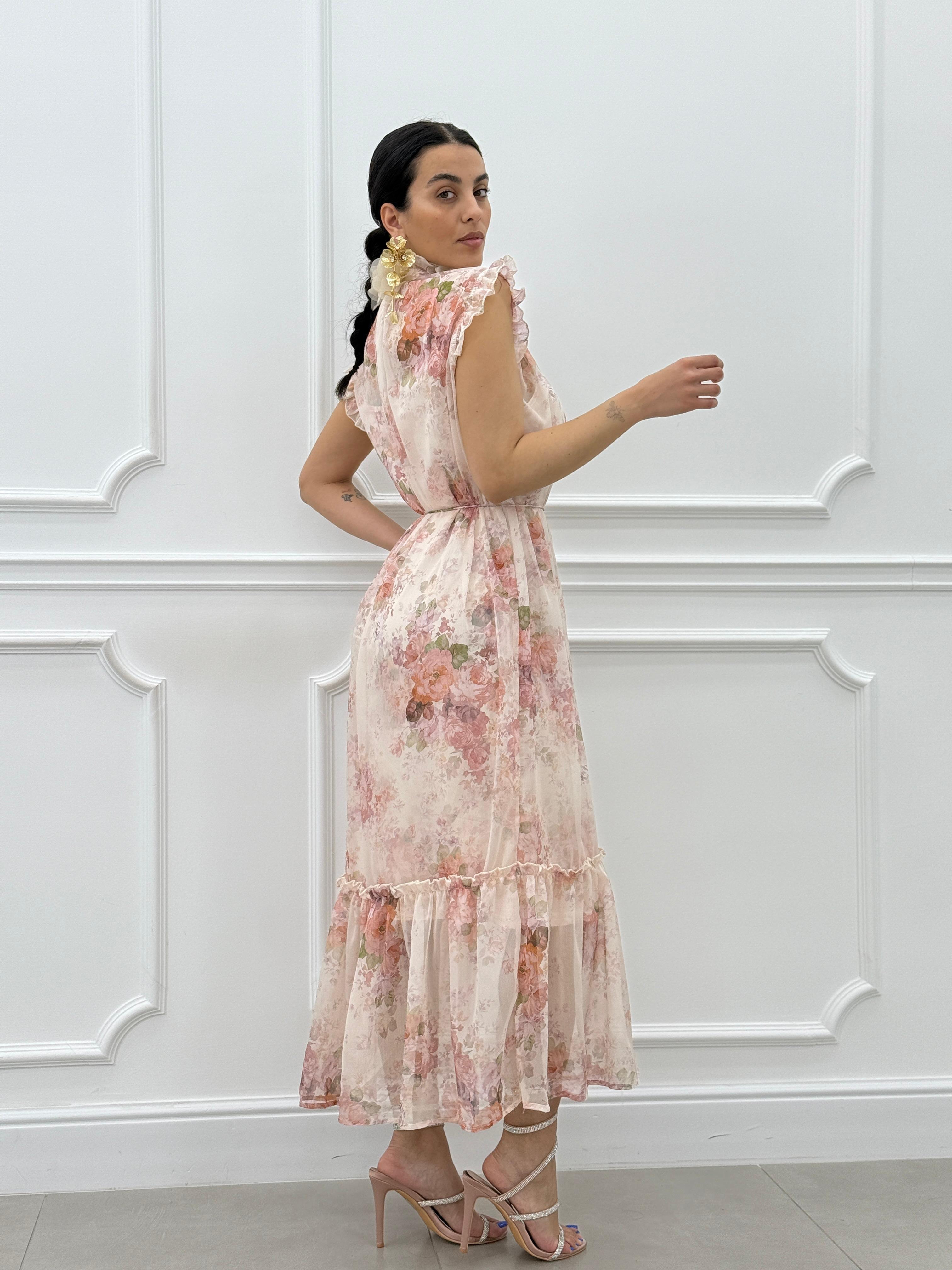 ABITO LUNGO FANTASIA FLOREALE NEW SS25