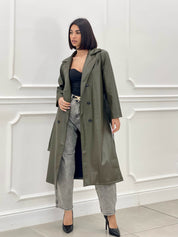 TRENCH ECOPELLE DOPPIO PETTO NEW SS25