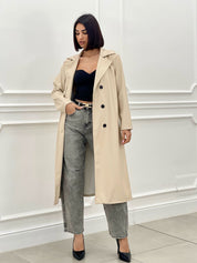 TRENCH ECOPELLE DOPPIO PETTO NEW SS25