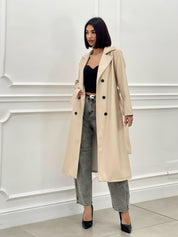 TRENCH ECOPELLE DOPPIO PETTO NEW SS25