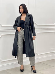 TRENCH ECOPELLE DOPPIO PETTO NEW SS25