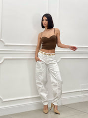 PANTALONE BALLOON CON TASCONI NEW SS25