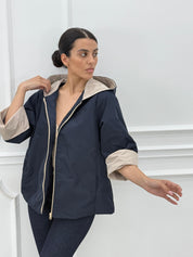 GIUBBINO TAFTA CON CAPPUCCIO NEW SS25
