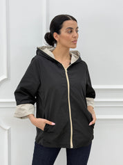 GIUBBINO TAFTA CON CAPPUCCIO NEW SS25