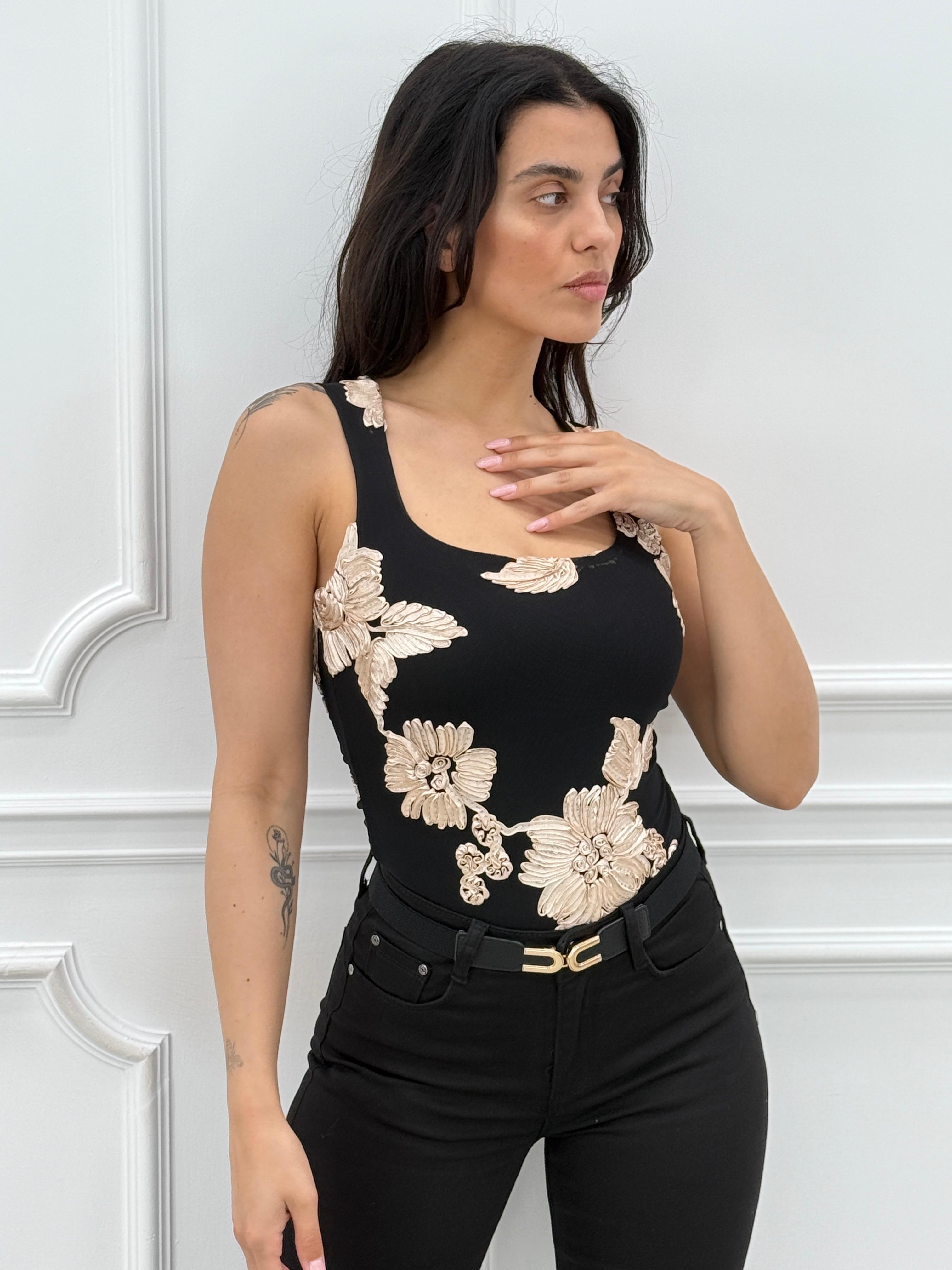 BODY CON RICAMO NEW SS25
