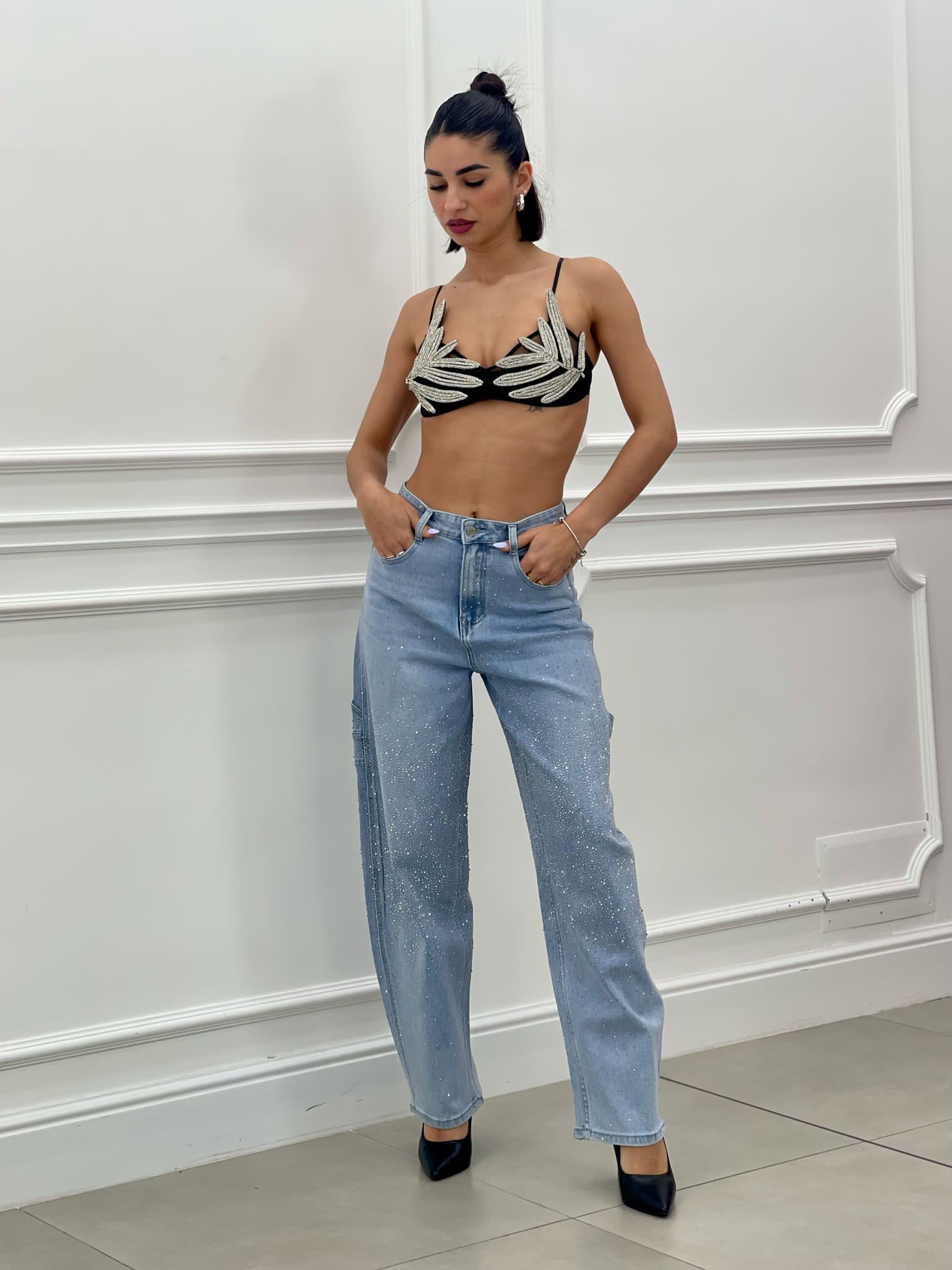 JEANS CARGO SHINE NEW SS25