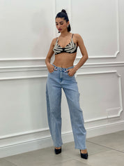 JEANS CARGO SHINE NEW SS25