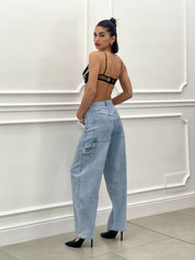JEANS CARGO SHINE NEW SS25