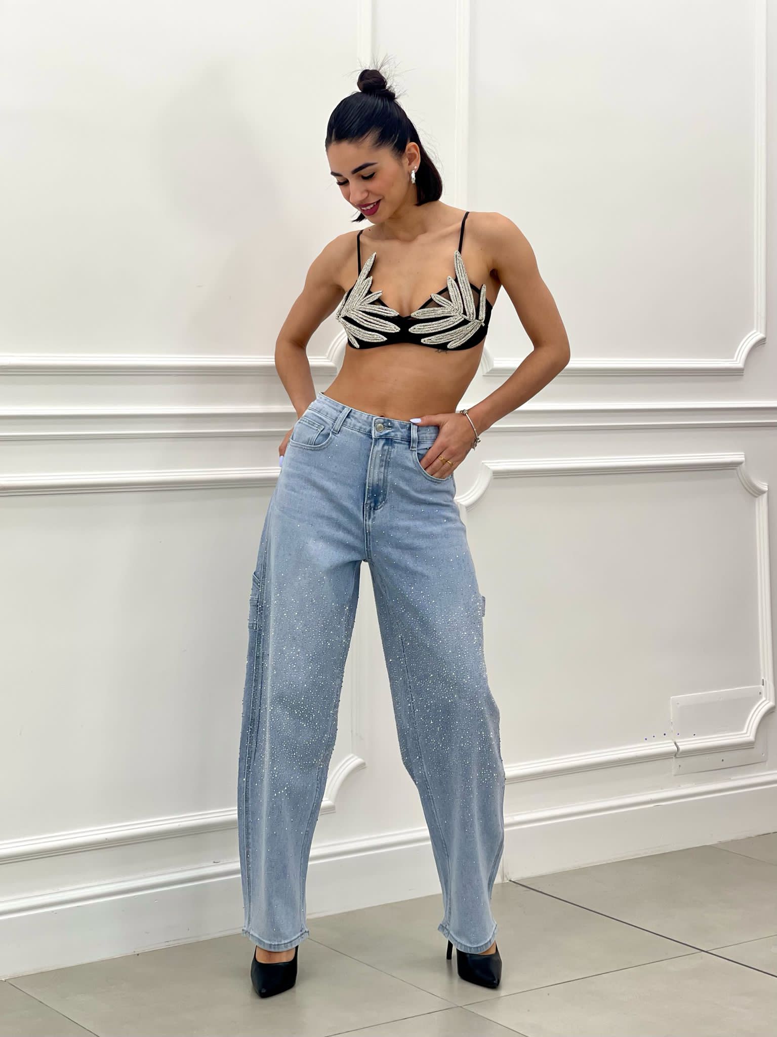 JEANS CARGO SHINE NEW SS25