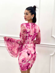 VESTITO FANTASIA MANICA VELATA NEW SS25