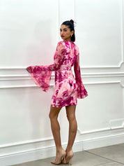 VESTITO FANTASIA MANICA VELATA NEW SS25