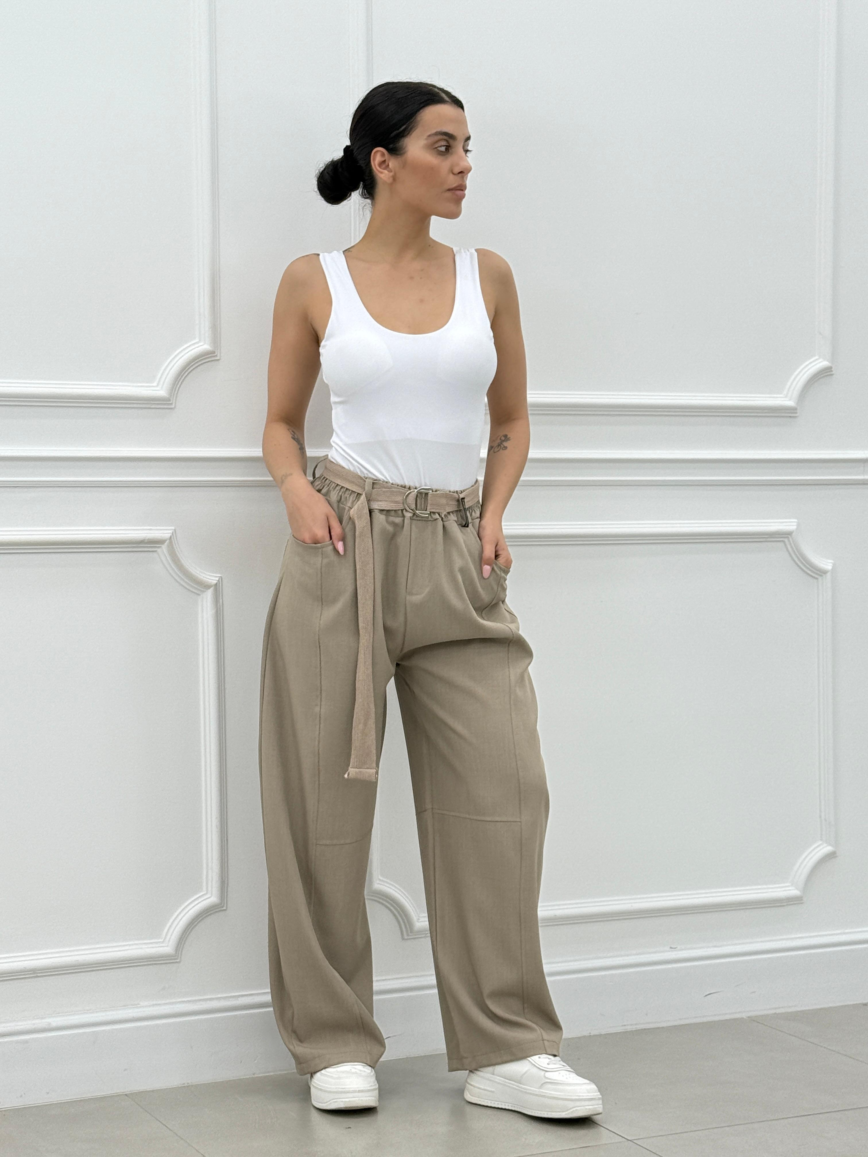 PANTALONE WIDE LEG NEW SS25