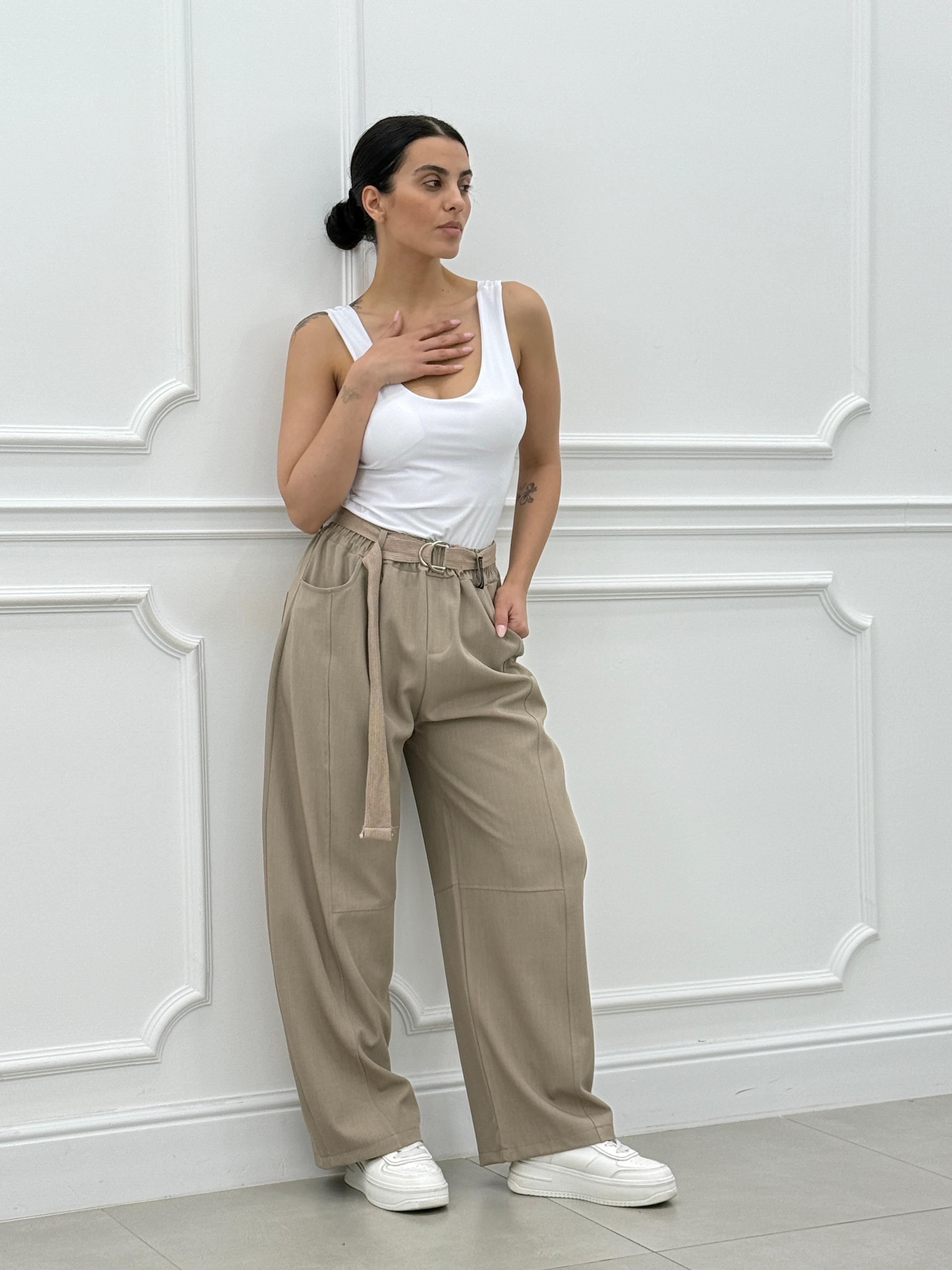 PANTALONE WIDE LEG NEW SS25