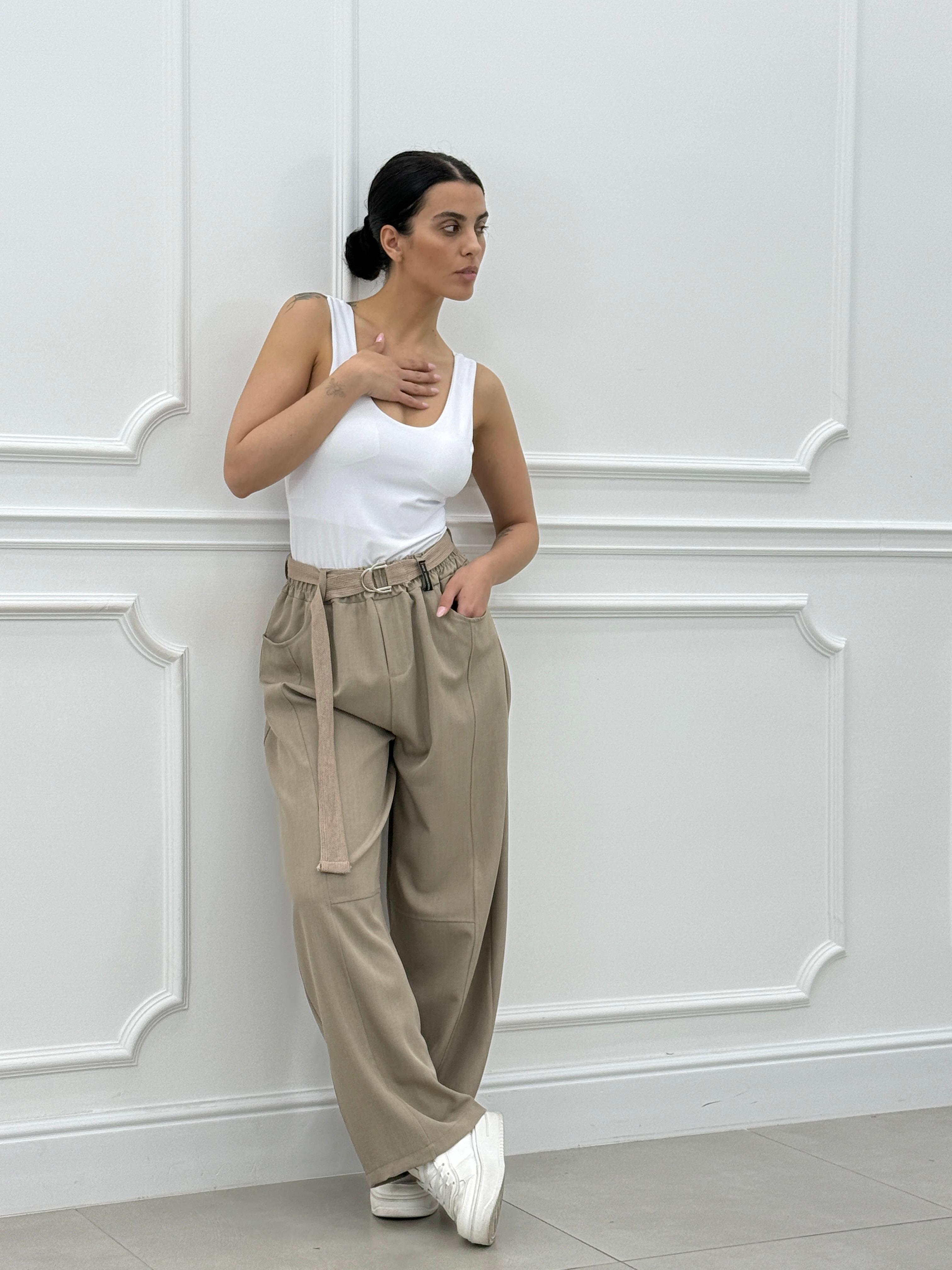 PANTALONE WIDE LEG NEW SS25