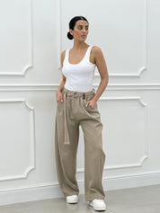 PANTALONE WIDE LEG NEW SS25