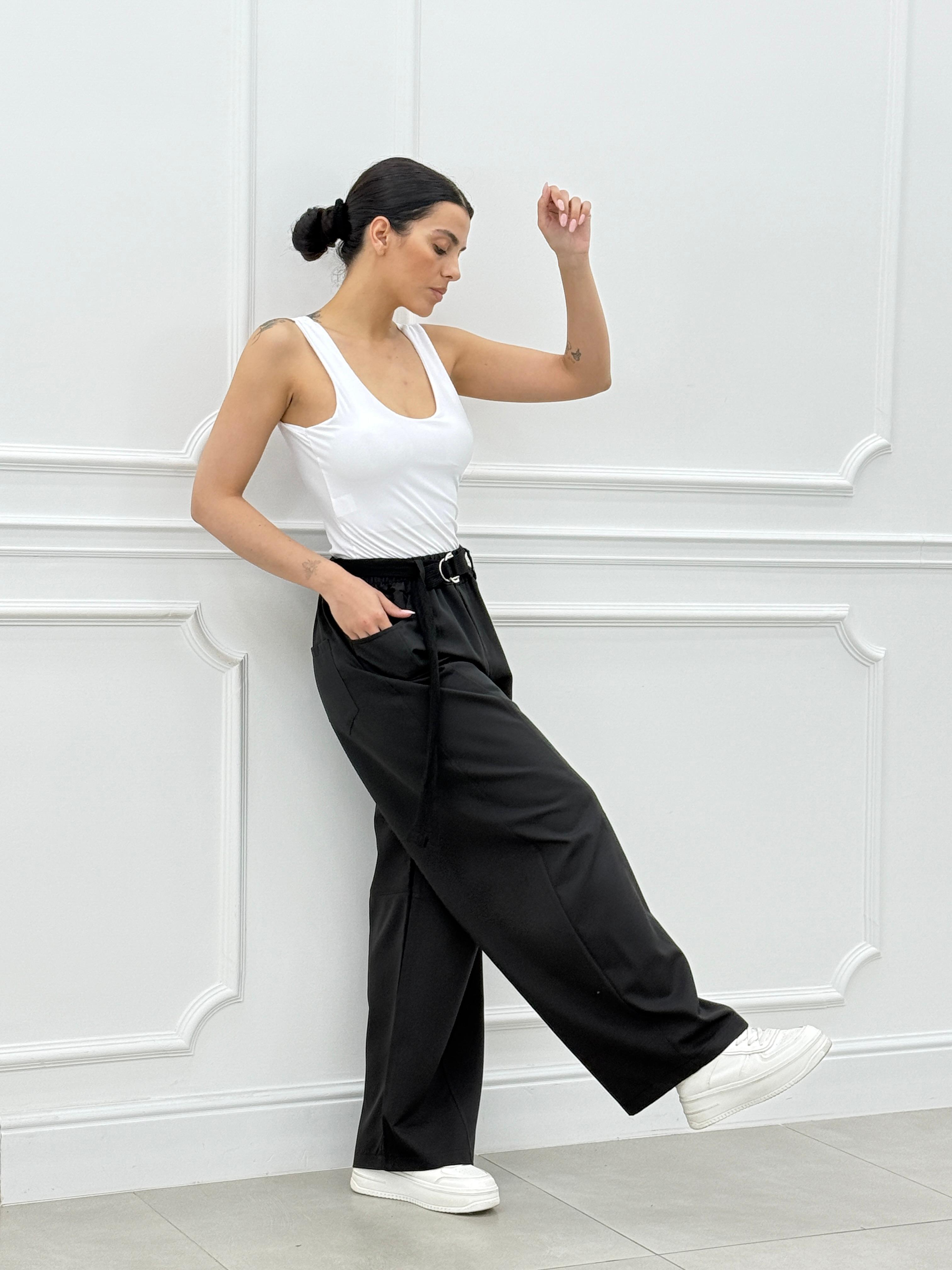 PANTALONE WIDE LEG NEW SS25