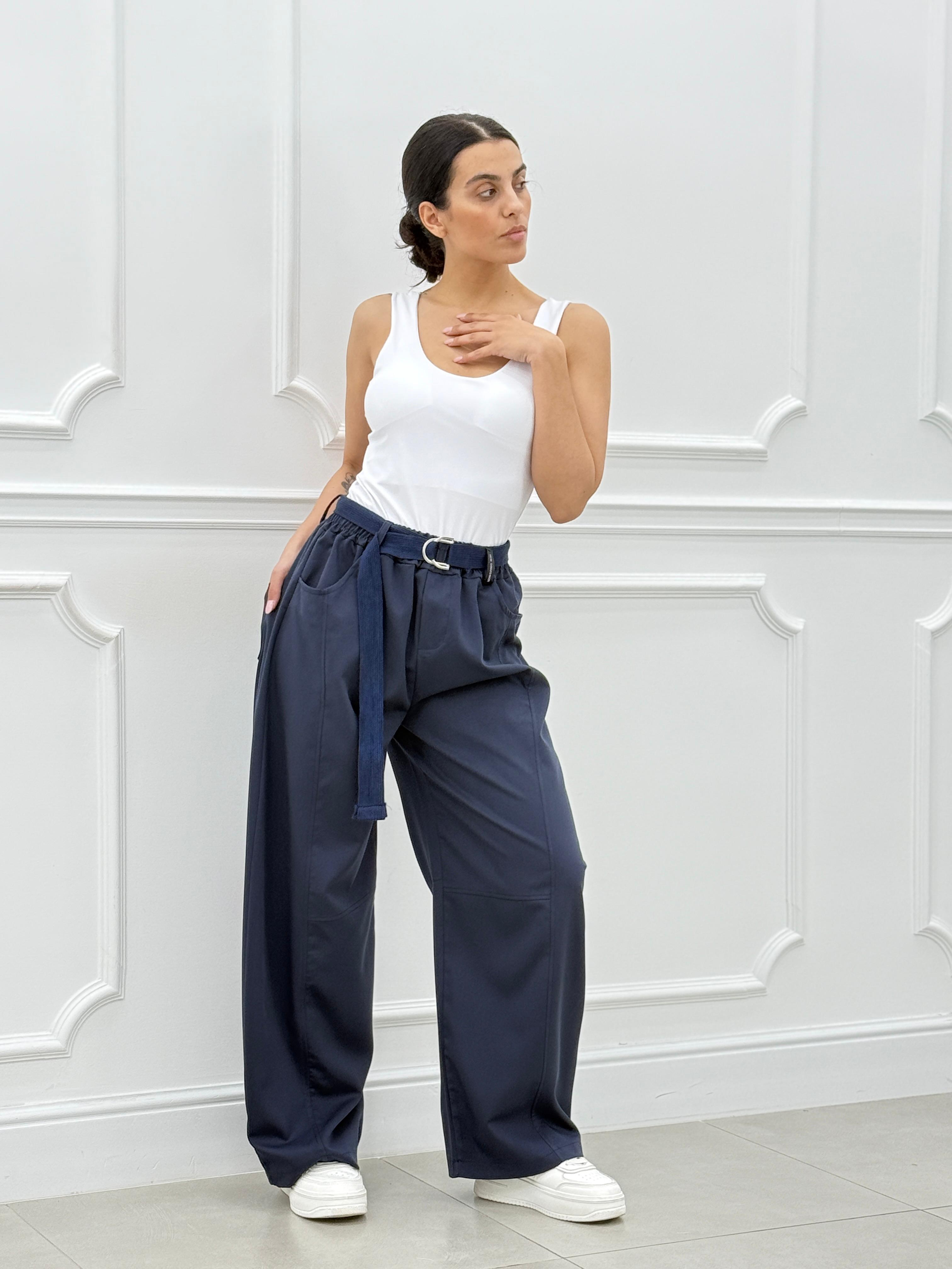 PANTALONE WIDE LEG NEW SS25