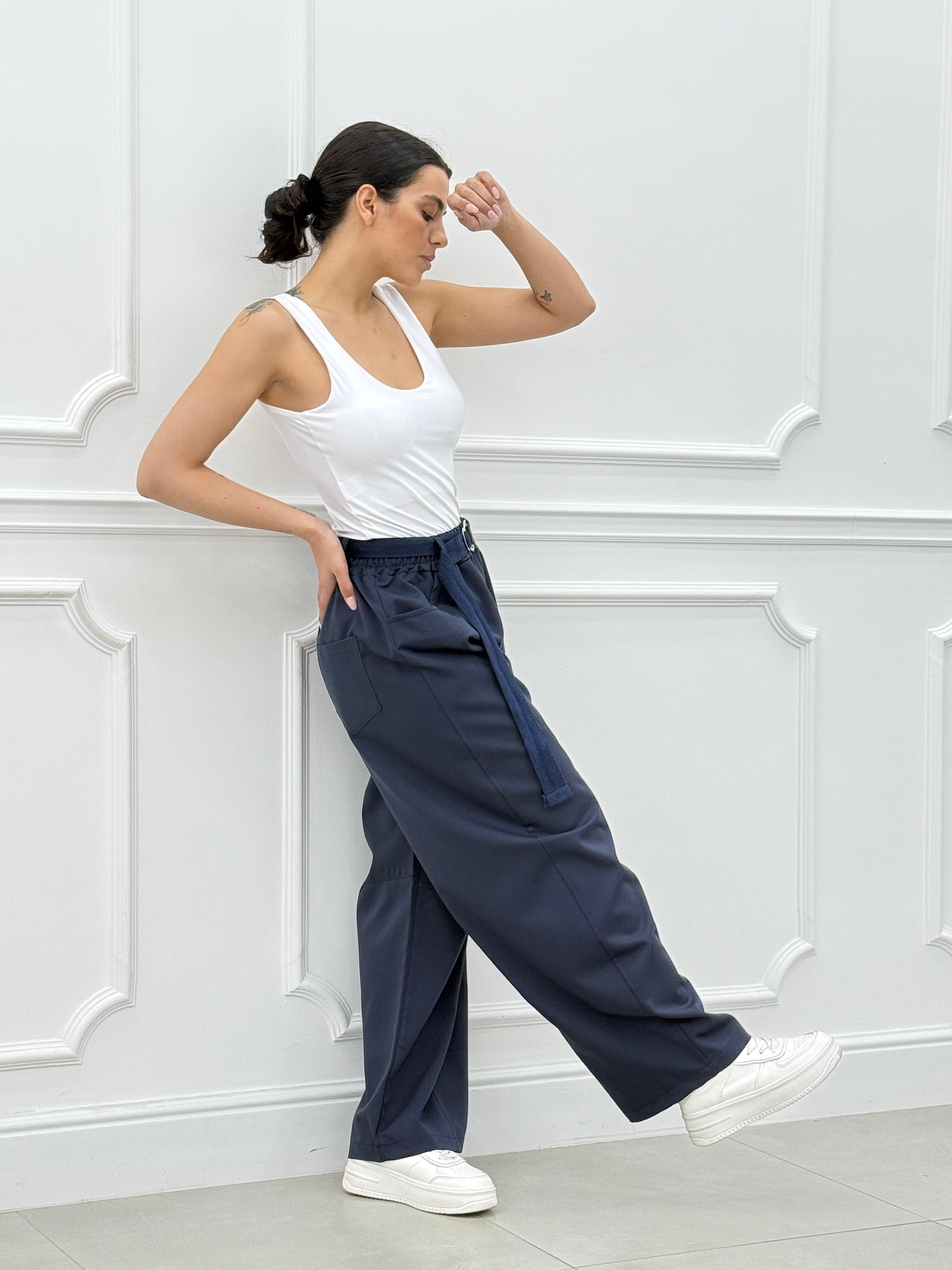 PANTALONE WIDE LEG NEW SS25
