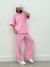 COORDINATO TUTA CON PROFILI LATERALI NEW SS25