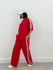 COORDINATO TUTA CON PROFILI LATERALI NEW SS25