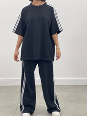 COORDINATO TUTA CON PROFILI LATERALI NEW SS25