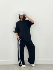COORDINATO TUTA CON PROFILI LATERALI NEW SS25