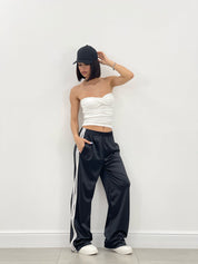 PANTALONE RASO CON BANDA LATERALE NEW SS25