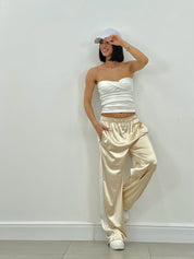 PANTALONE RASO CON BANDA LATERALE NEW SS25