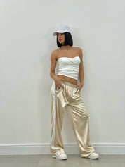 PANTALONE RASO CON BANDA LATERALE NEW SS25