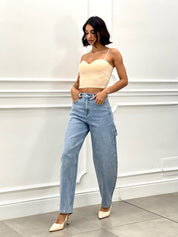 JEANS CARGO CON STRASS NEW SS265