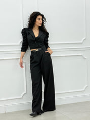 COORDINATO GIACCA CROP E PANTALONE NEW SS25