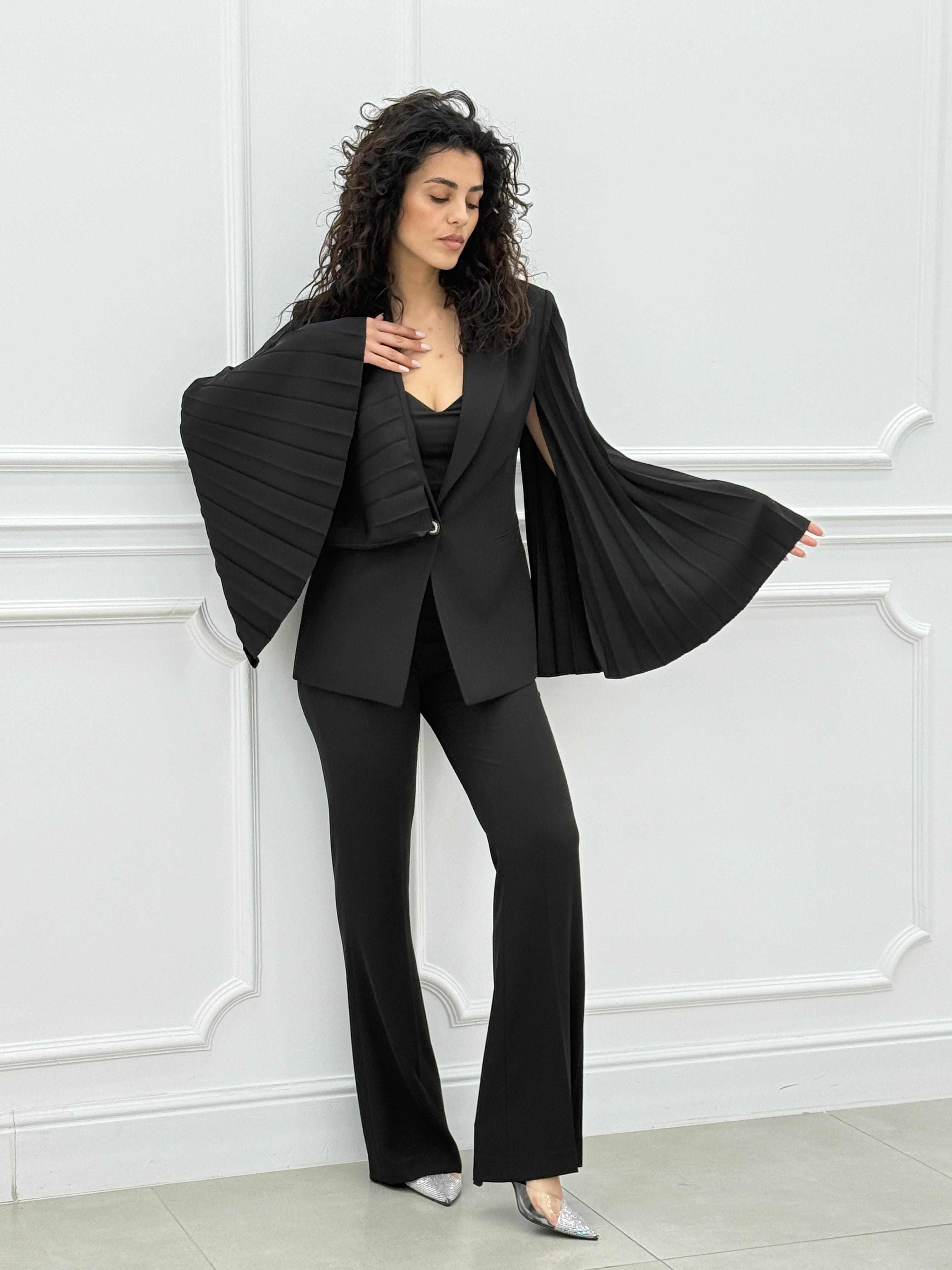 TAILLEUR MANICHE PLISSET TOP QUALITY NEW SS25