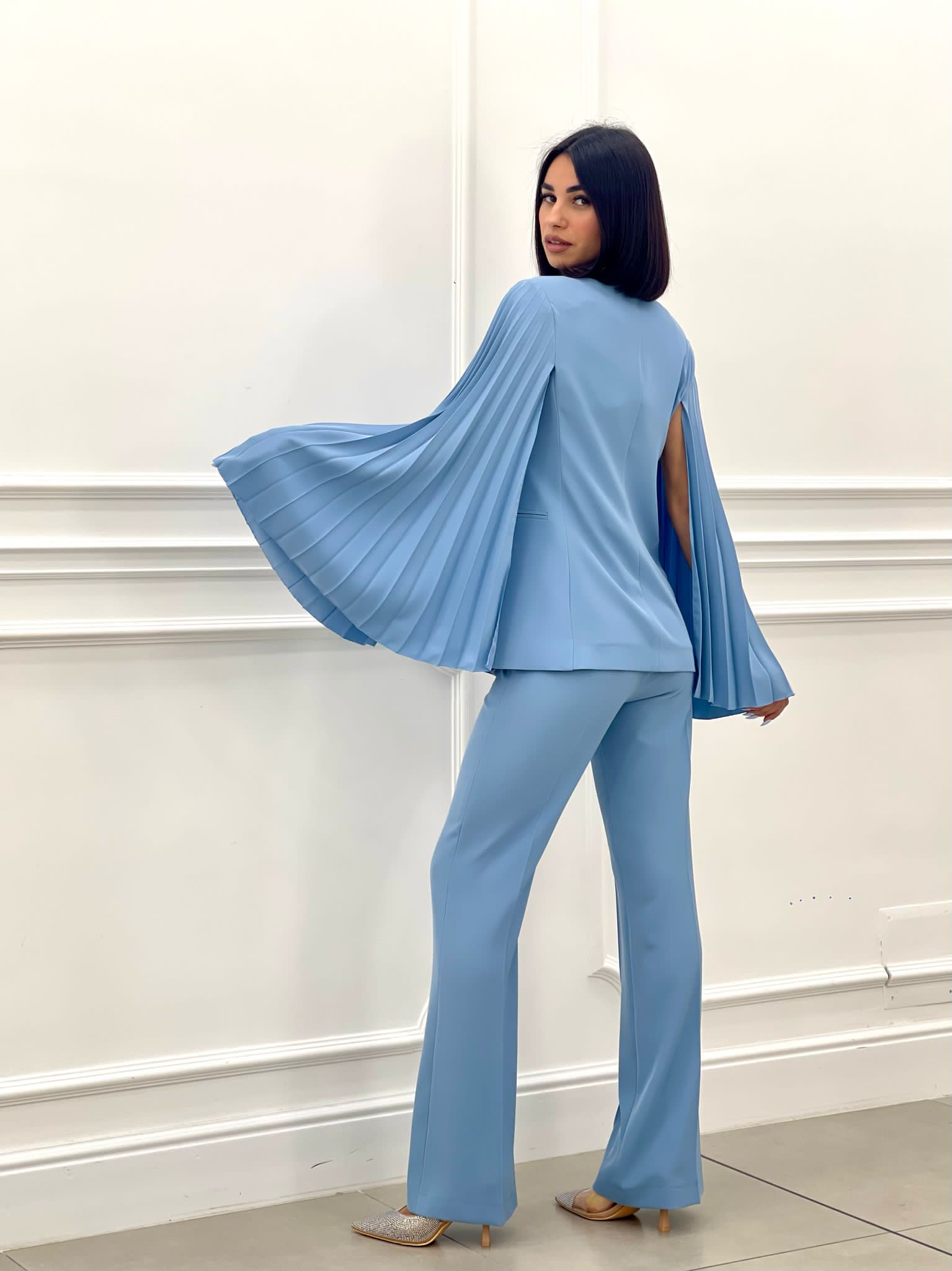 TAILLEUR MANICHE PLISSET TOP QUALITY NEW SS25
