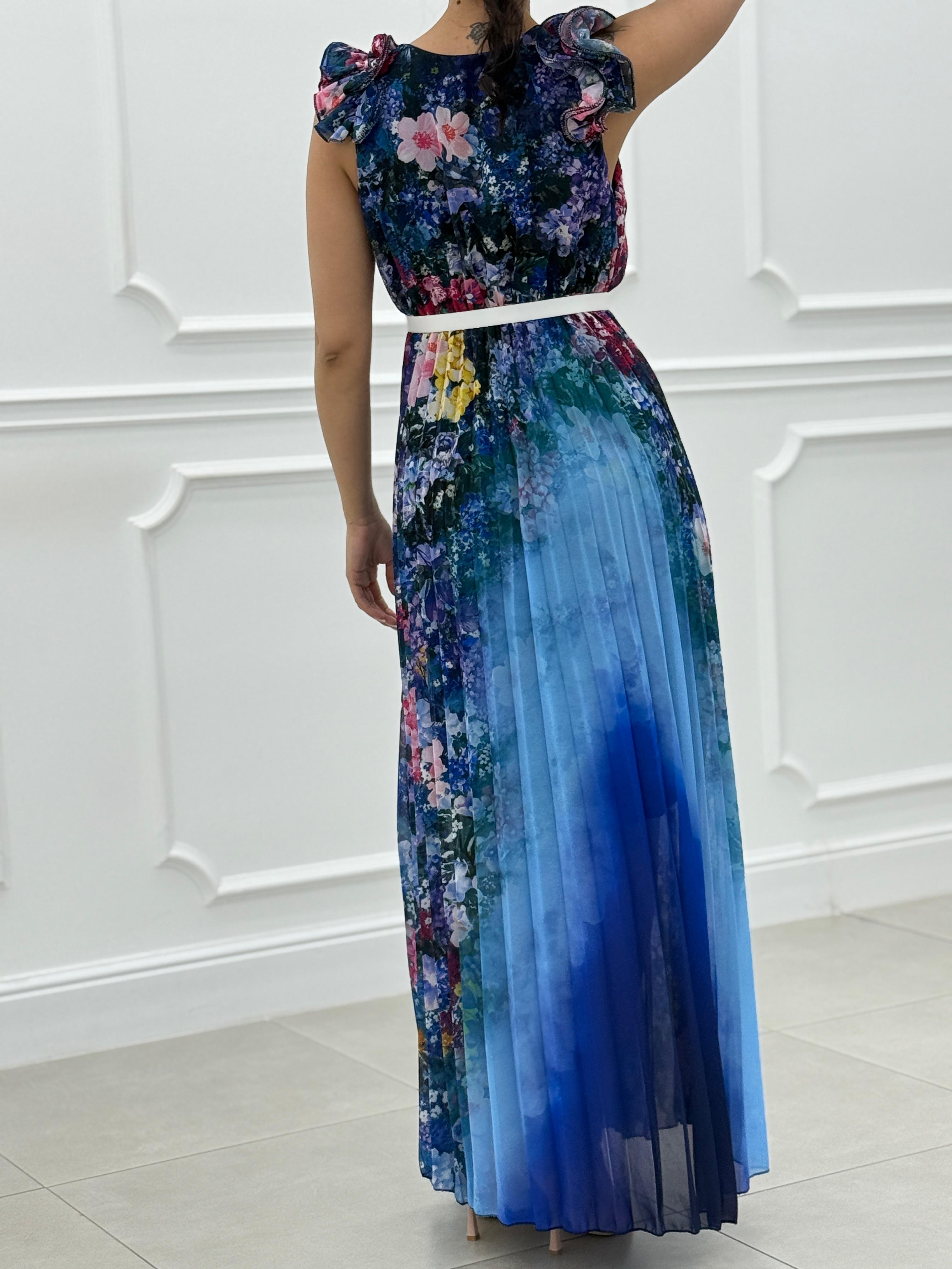 DRESS FLOREAL CON ROUCHE NEW SS25