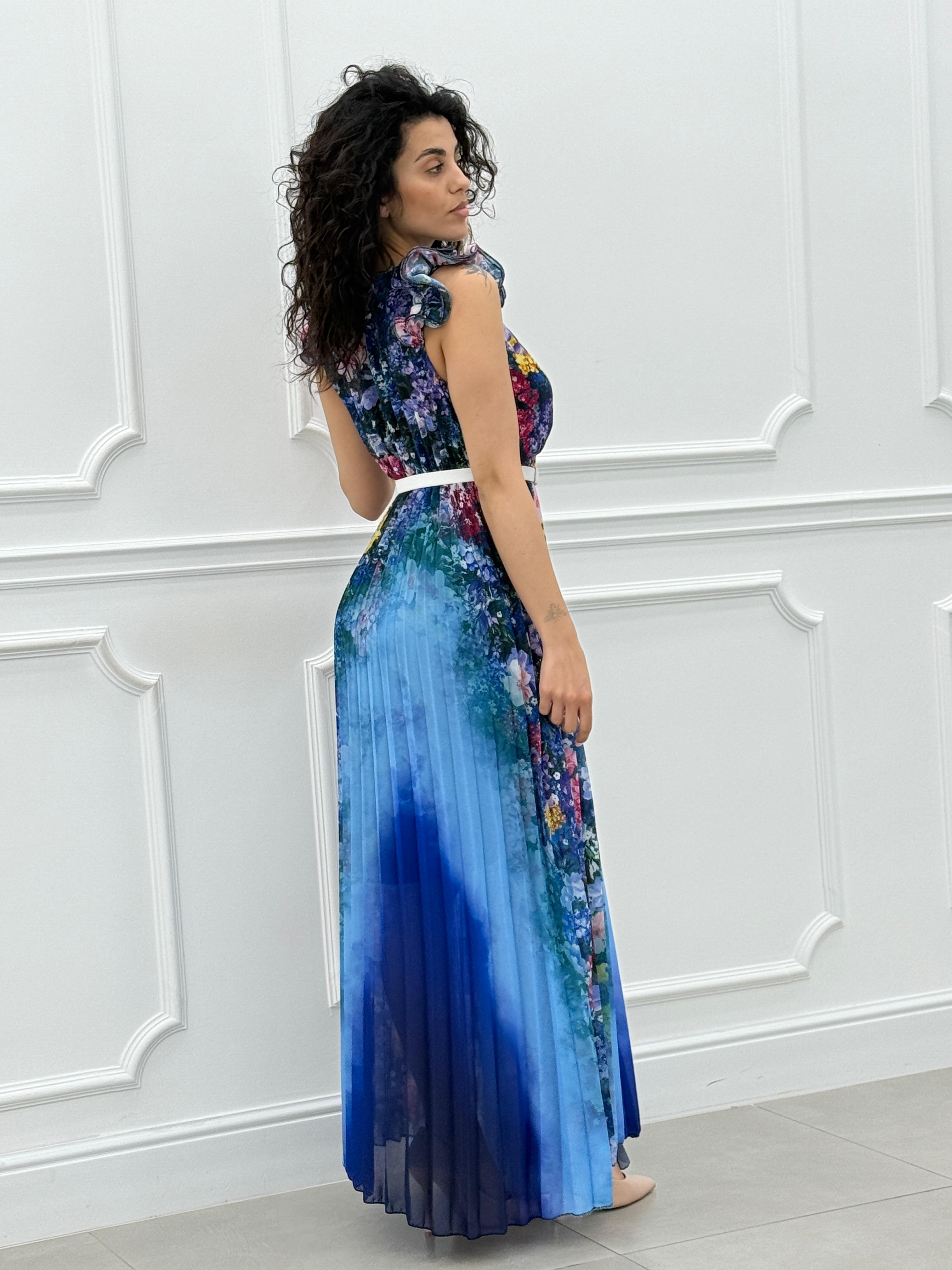 DRESS FLOREAL CON ROUCHE NEW SS25