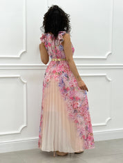 DRESS FLOREAL CON ROUCHE NEW SS25