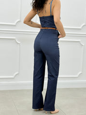 TUTA DENIM CON CINTURINO NEW SS25