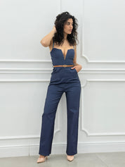 TUTA DENIM CON CINTURINO NEW SS25