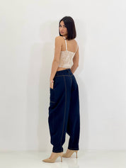 JEANS BALLOON CON CUCITURE NEW SS25